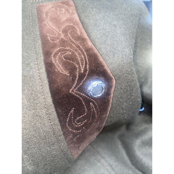 Christa-Moden Women's A Line Midi Full Brown Skirt 27” Waist Austria 100% Wool - Picture 8 of 8